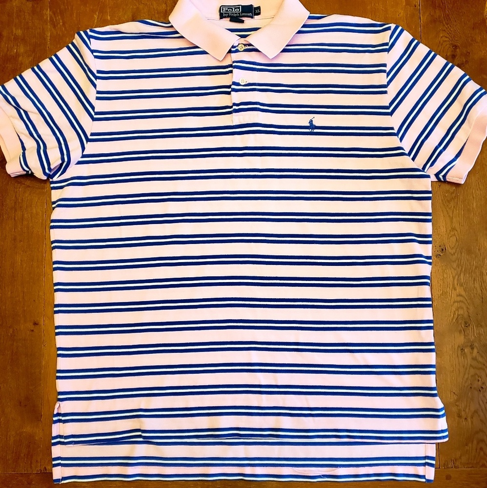 Polo striped shirt for Men Vintage Y2k